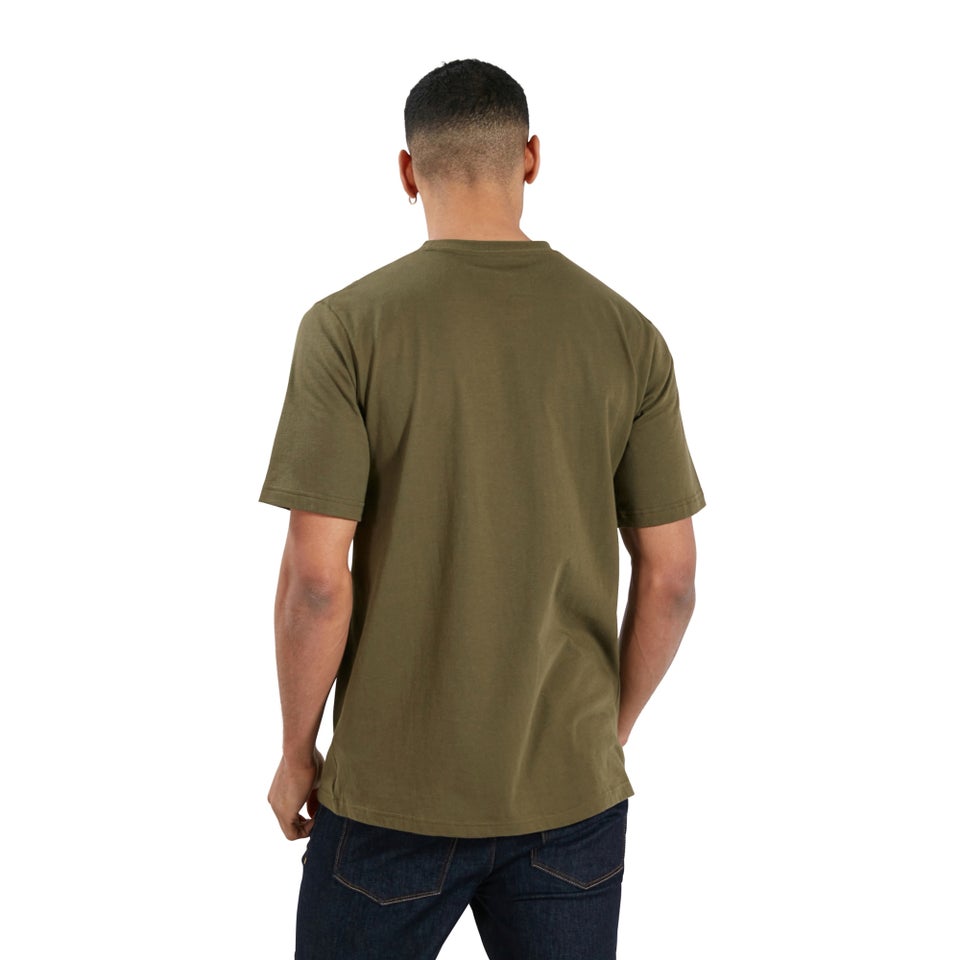 Men's Organic Big Classic Logo T-Shirt Dark Green