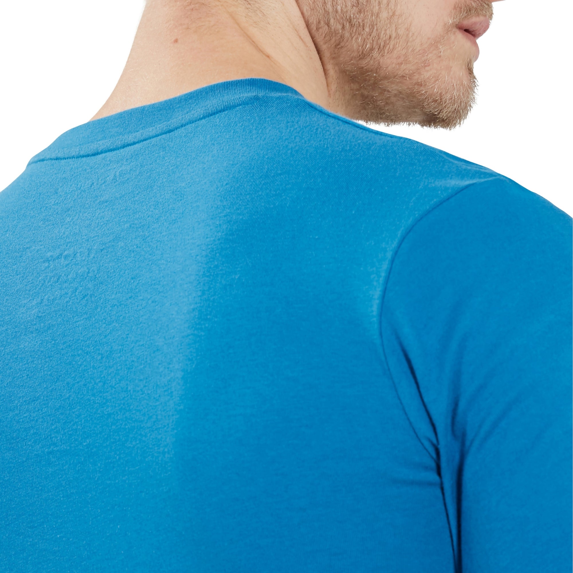 Men's Organic Big Classic Logo T-Shirt Blue