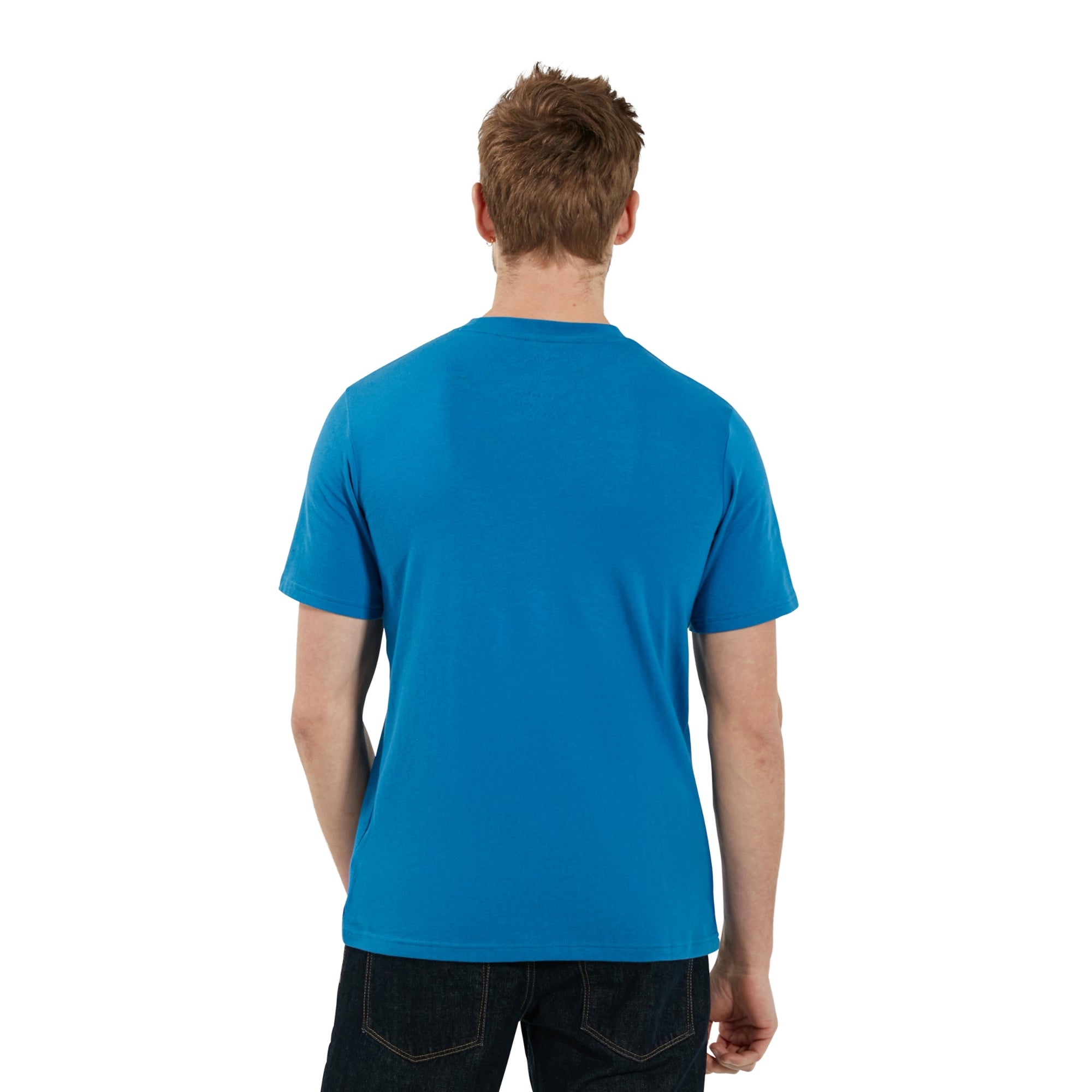 Men's Organic Big Classic Logo T-Shirt Blue