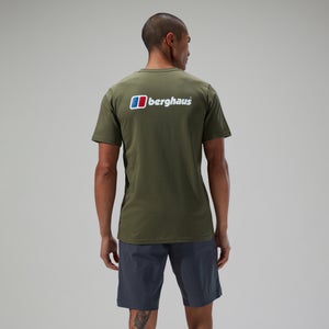 Men's Organic Front & Back Logo T-Shirt Green