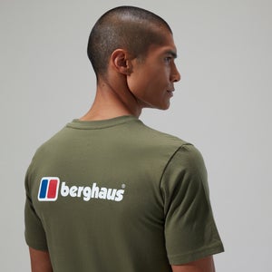 Men's Organic Front & Back Logo T-Shirt Green