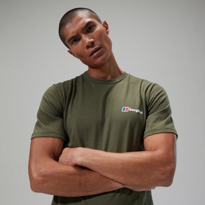 Men's Organic Front & Back Logo T-Shirt Green