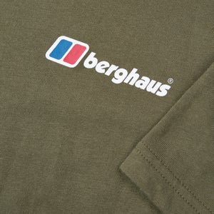 Men's Organic Front & Back Logo T-Shirt Green