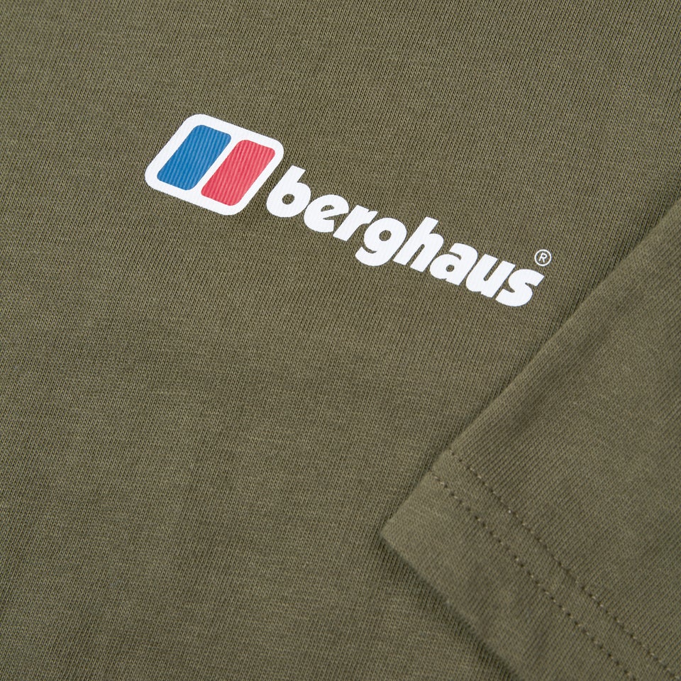 Men's Organic Front & Back Logo T-Shirt Green