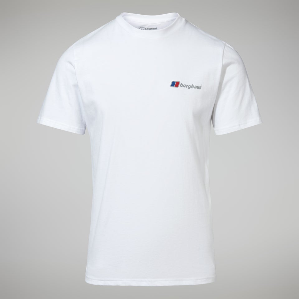 Organic Front & Back Logo T-Shirt für Herren - Weiß