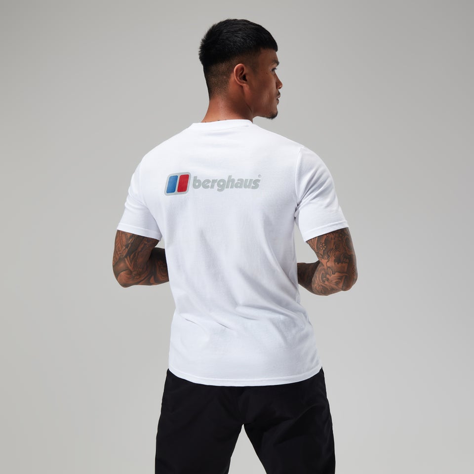 Organic Front & Back Logo T-Shirt für Herren - Weiß