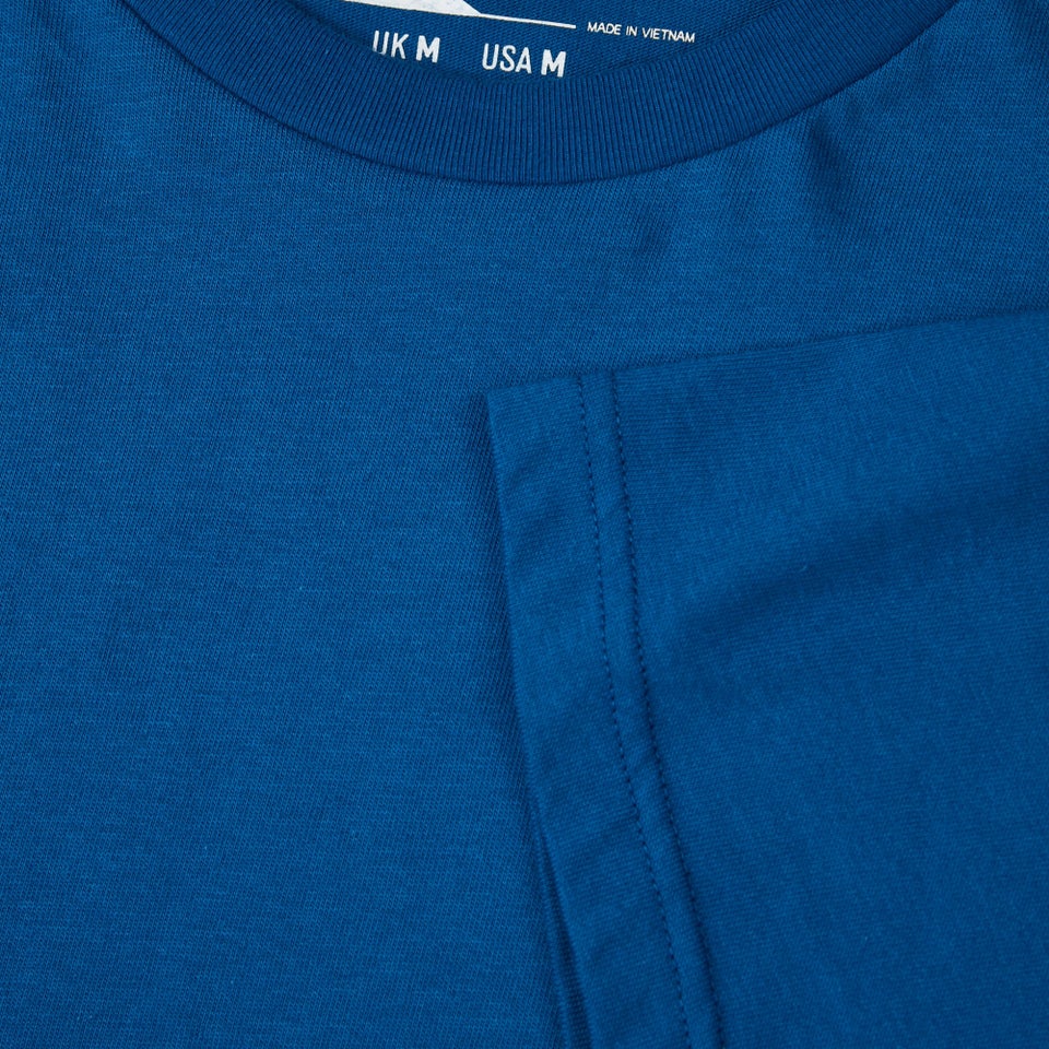 Organic Front & Back Logo T-Shirt Blue