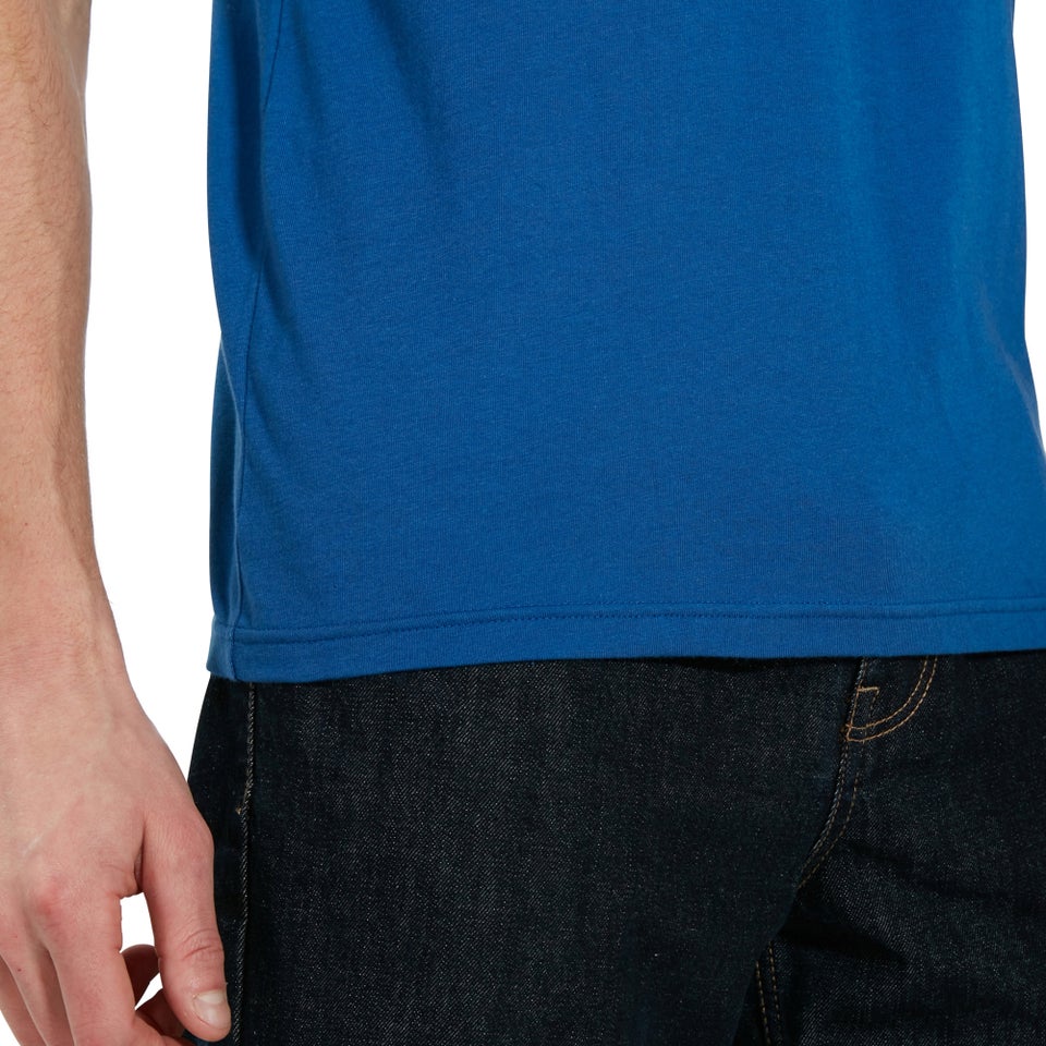 Organic Front & Back Logo T-Shirt Blue