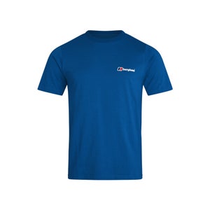 Organic Front & Back Logo T-Shirt Blue