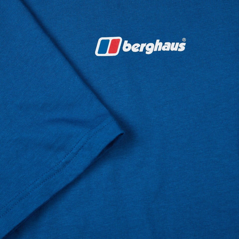 Organic Front & Back Logo T-Shirt Blue