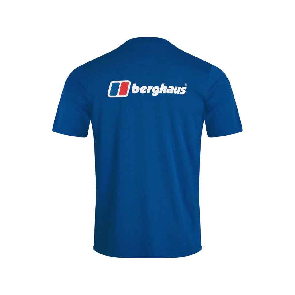 Organic Front & Back Logo T-Shirt Blue