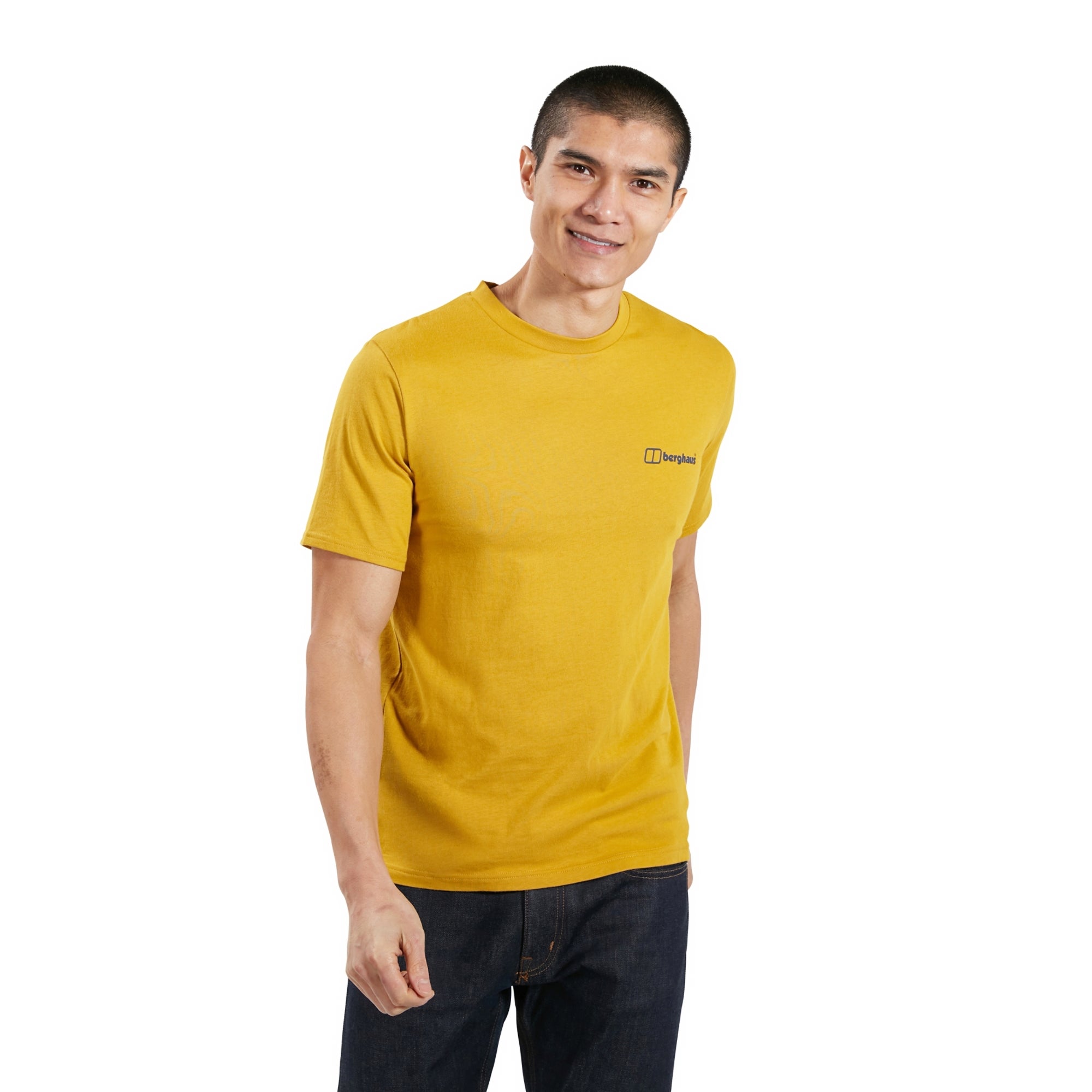 Men's Organic Colour Logo T-Shirt Brown