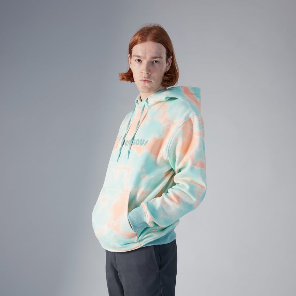 Unisex Heritage Logo Hoody - Pink / Light Blue
