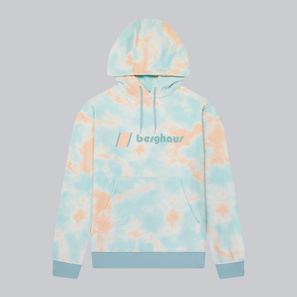 Unisex Heritage Logo Hoody - Pink / Light Blue