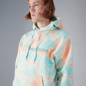 Unisex Heritage Logo Hoody - Pink / Light Blue