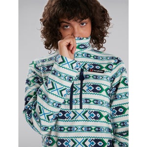 Unisex Prism Printed Trango Half Zip Fleece - Grey / Blue
