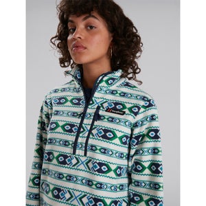 Unisex Prism Printed Trango Half Zip Fleece - Grey / Blue