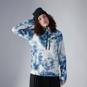 Unisex Prism Printed Trango Half Zip Fleece - Dark Blue / Light Grey