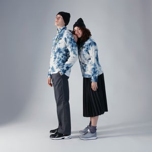 Unisex Prism Printed Trango Half Zip Fleece - Dark Blue / Light Grey