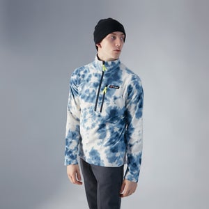 Unisex Prism Printed Trango Half Zip Fleece - Dark Blue / Light Grey