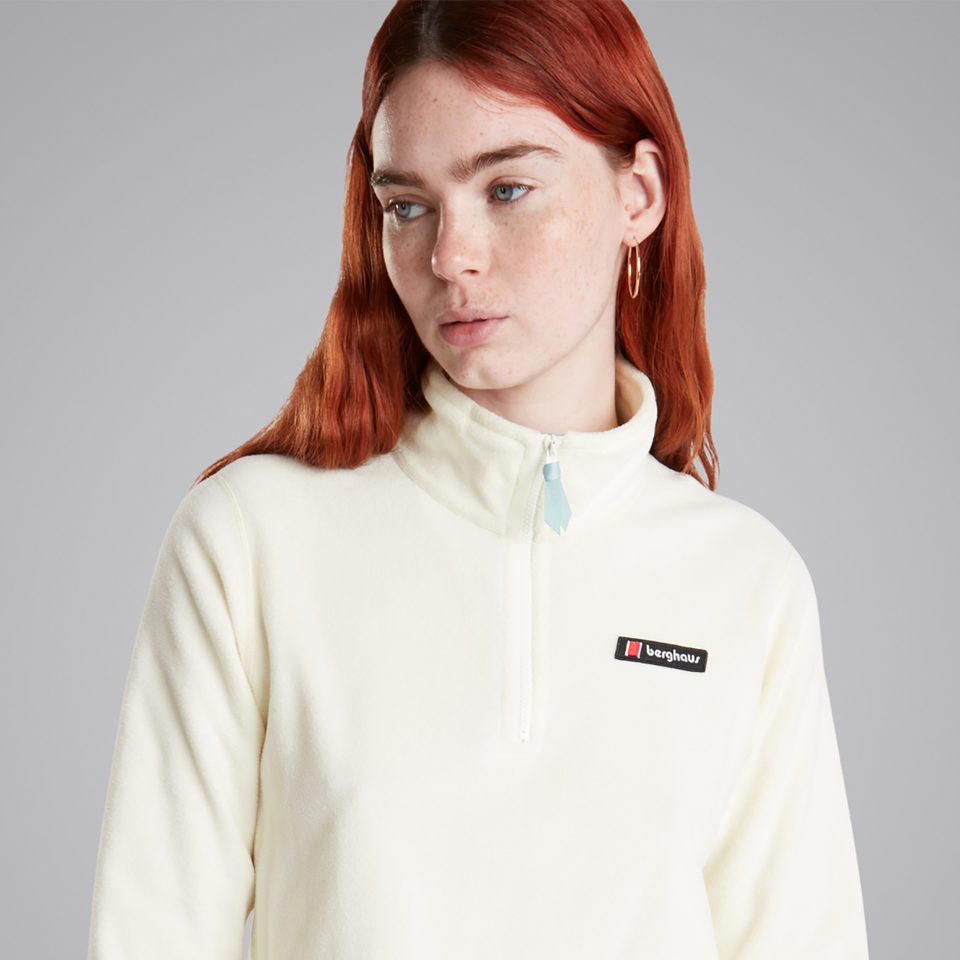 Women's Prism Crop Half Zip Fleece - Yellow