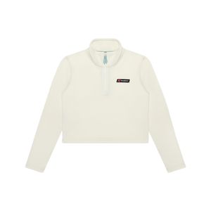 Women's Prism Crop Half Zip Fleece - Yellow