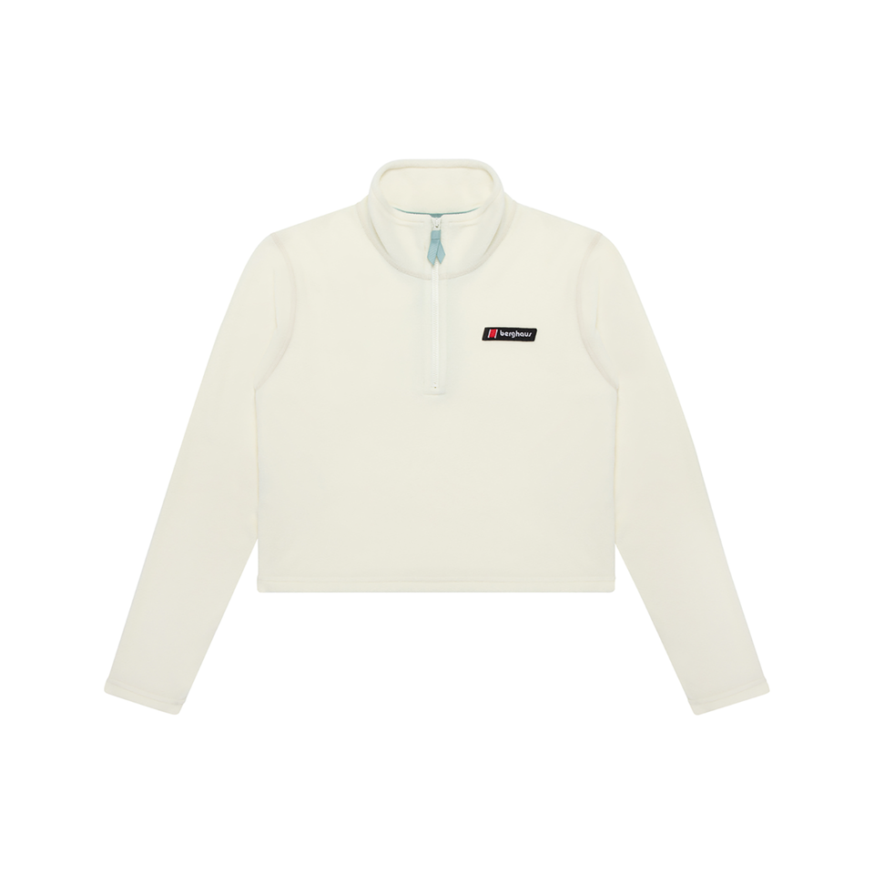 Women's Prism Crop Half Zip Fleece - Yellow