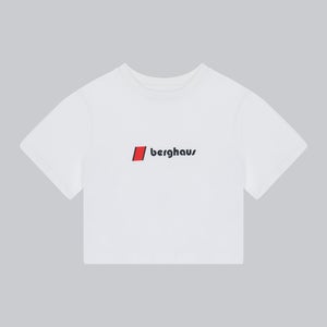 Women's Crop Short Sleeve Tee - White