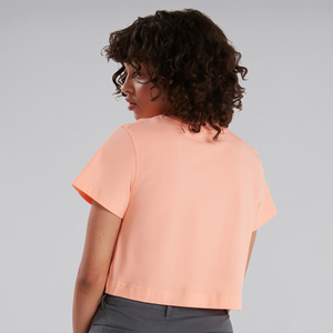 Women's Crop Short Sleeve Tee - Pink