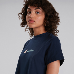 Women's Crop Short Sleeve Tee - Dark Blue