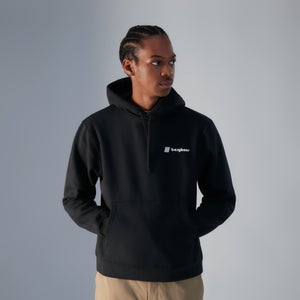 Unisex Heritage Back Print Hoody - Black