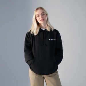 Unisex Heritage Back Print Hoody - Black