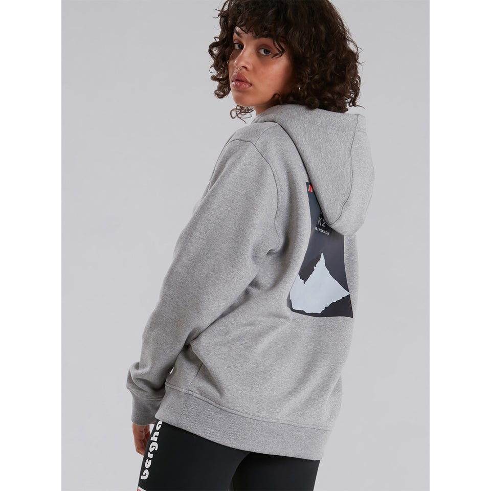 Unisex Heritage Back Print Hoody - Grey
