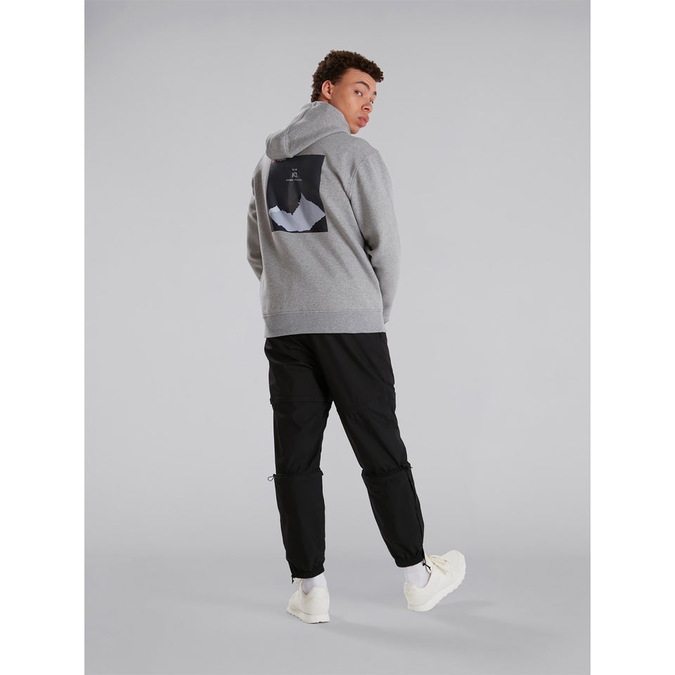 Unisex Heritage Back Print Hoody - Grey