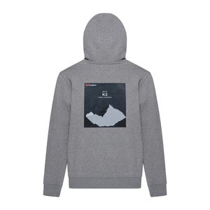 Unisex Heritage Back Print Hoody - Grey
