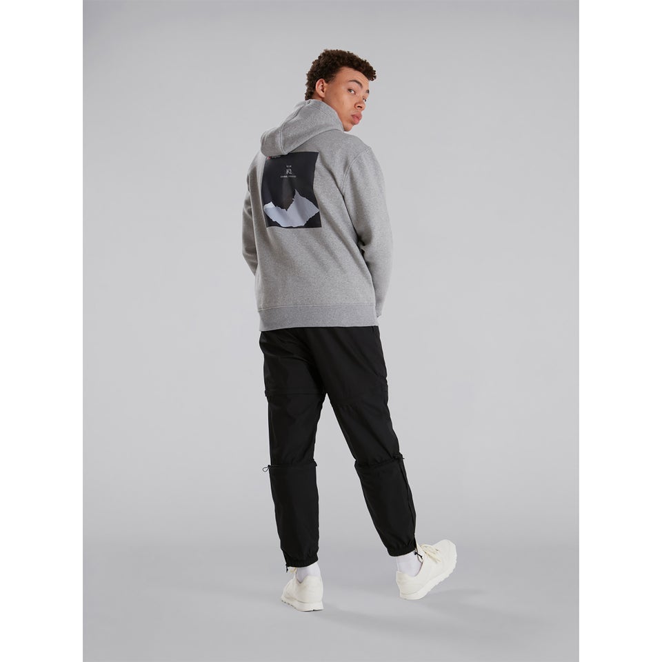 Unisex Heritage Back Print Hoody - Grey