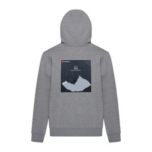Unisex Heritage Back Print Hoody - Grey