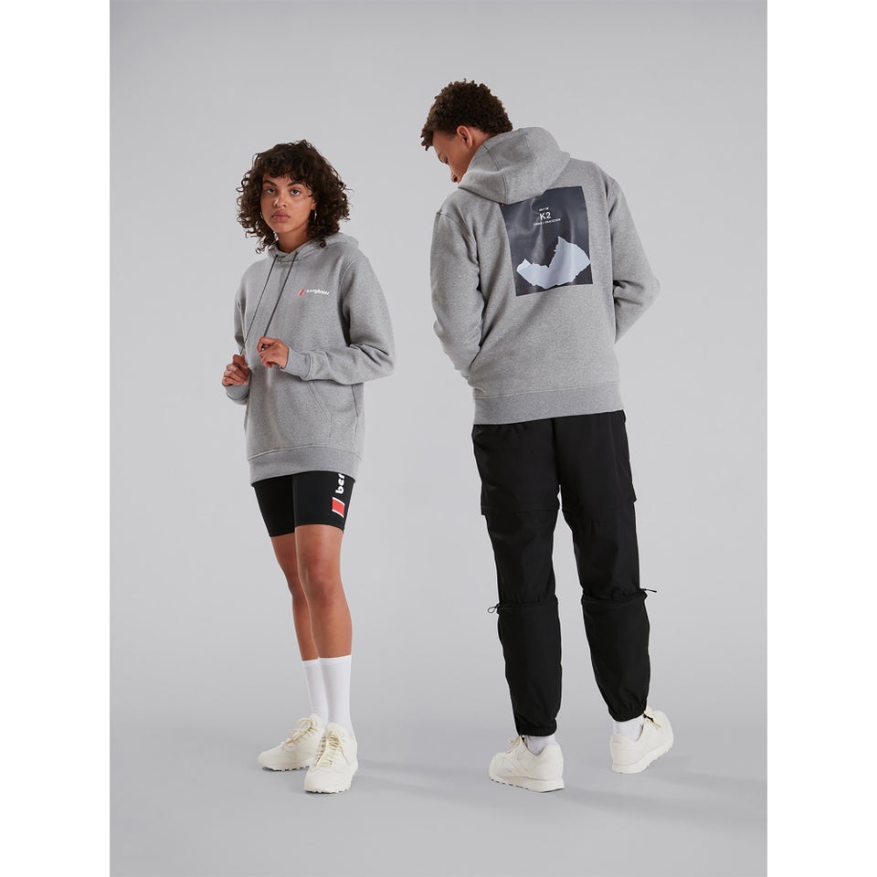 Unisex Heritage Back Print Hoody - Grey