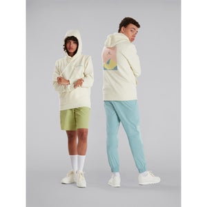 Unisex Heritage Back Print Hoody - Yellow - XS