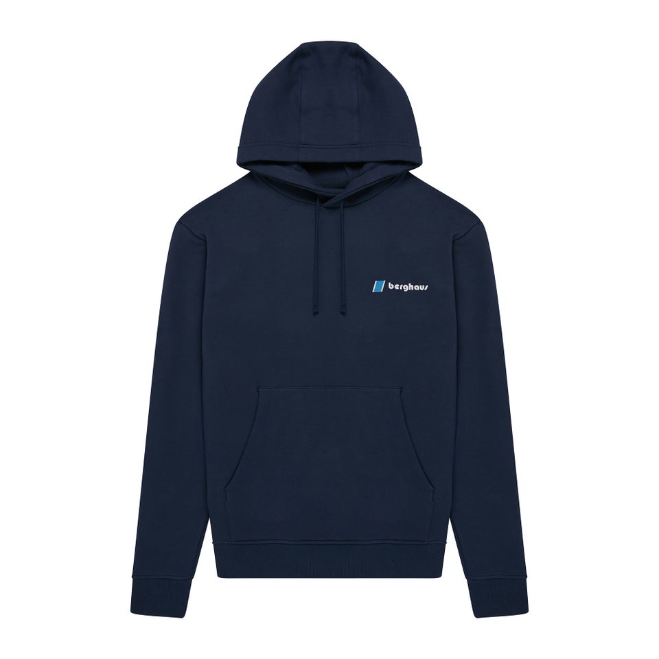 Unisex Heritage Back Print Hoody - Blue