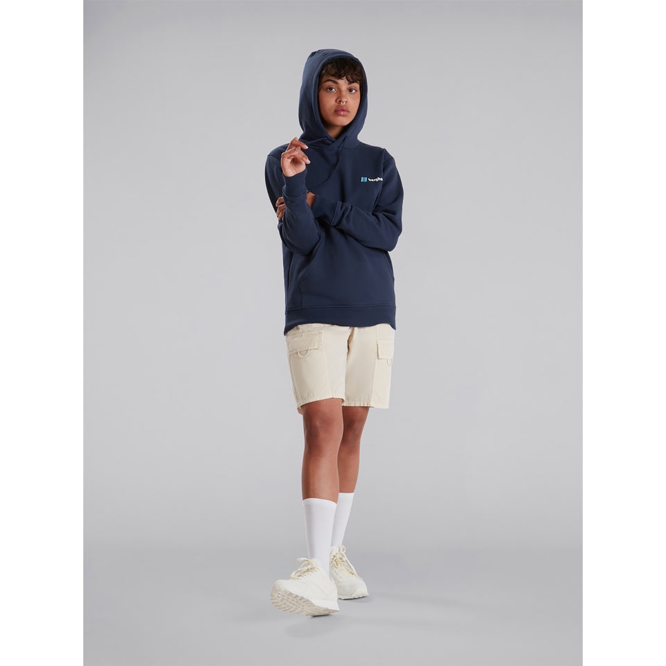 Unisex Heritage Back Print Hoody - Blue