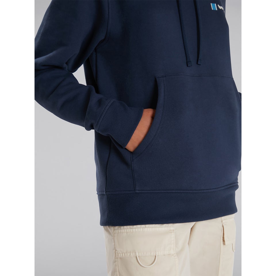 Unisex Heritage Back Print Hoody - Blue