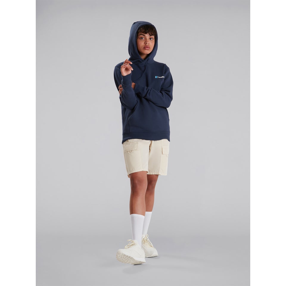 Unisex Heritage Back Print Hoody - Blue