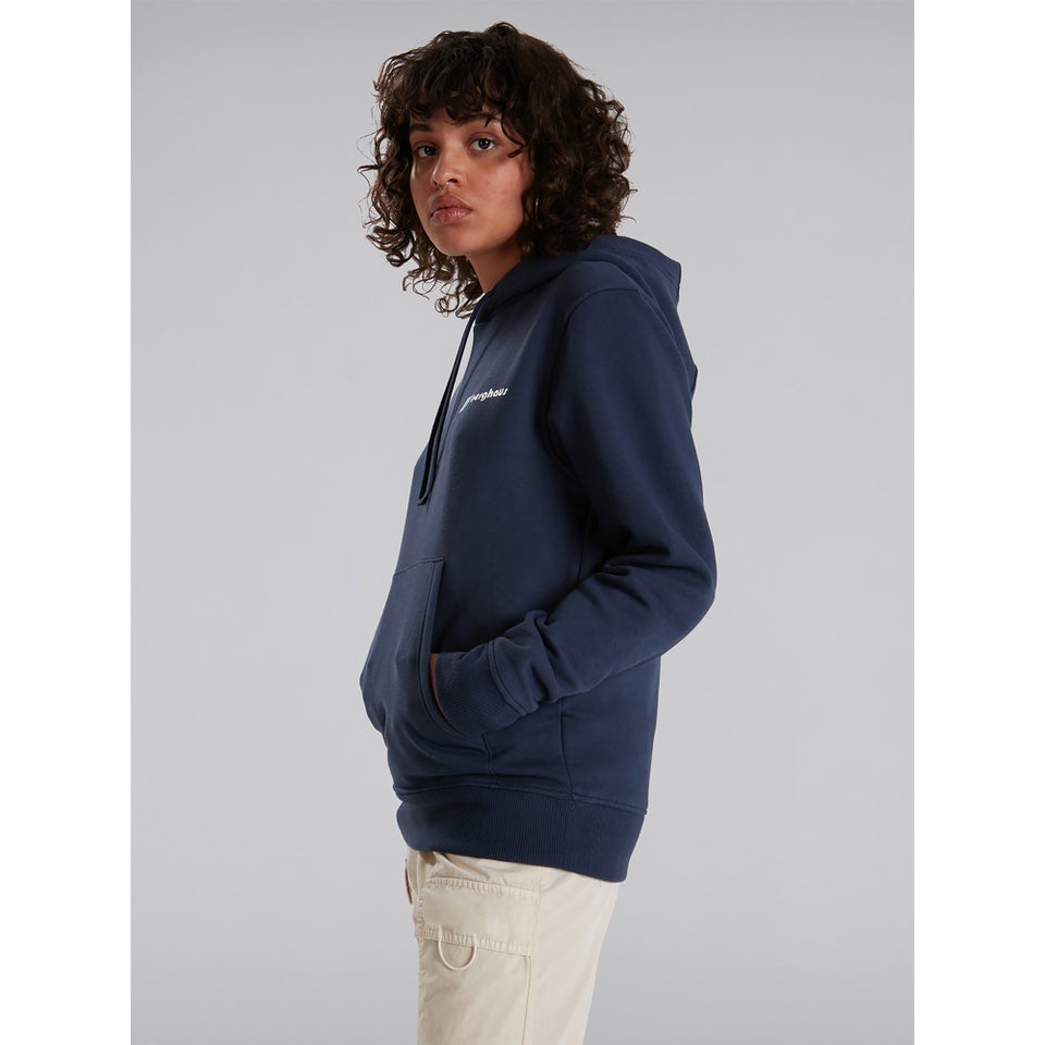 Unisex Heritage Back Print Hoody - Blue