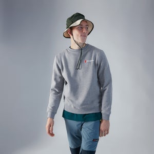 BERGHAUS HERITAGE BACK PRINT CREW AU DKGRY/DKGRY