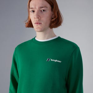Unisex Heritage Back Print Crew Jumper - Green