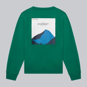 Unisex Heritage Back Print Crew Jumper - Green