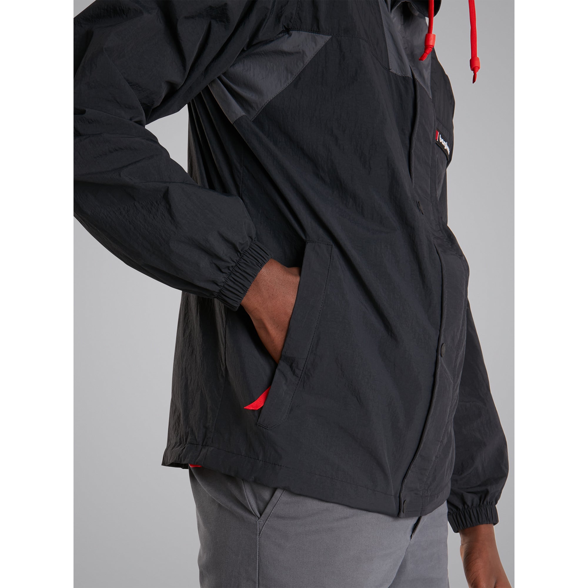 Unisex Windbreaker 21 Jacket - Black/ Grey | Berghaus