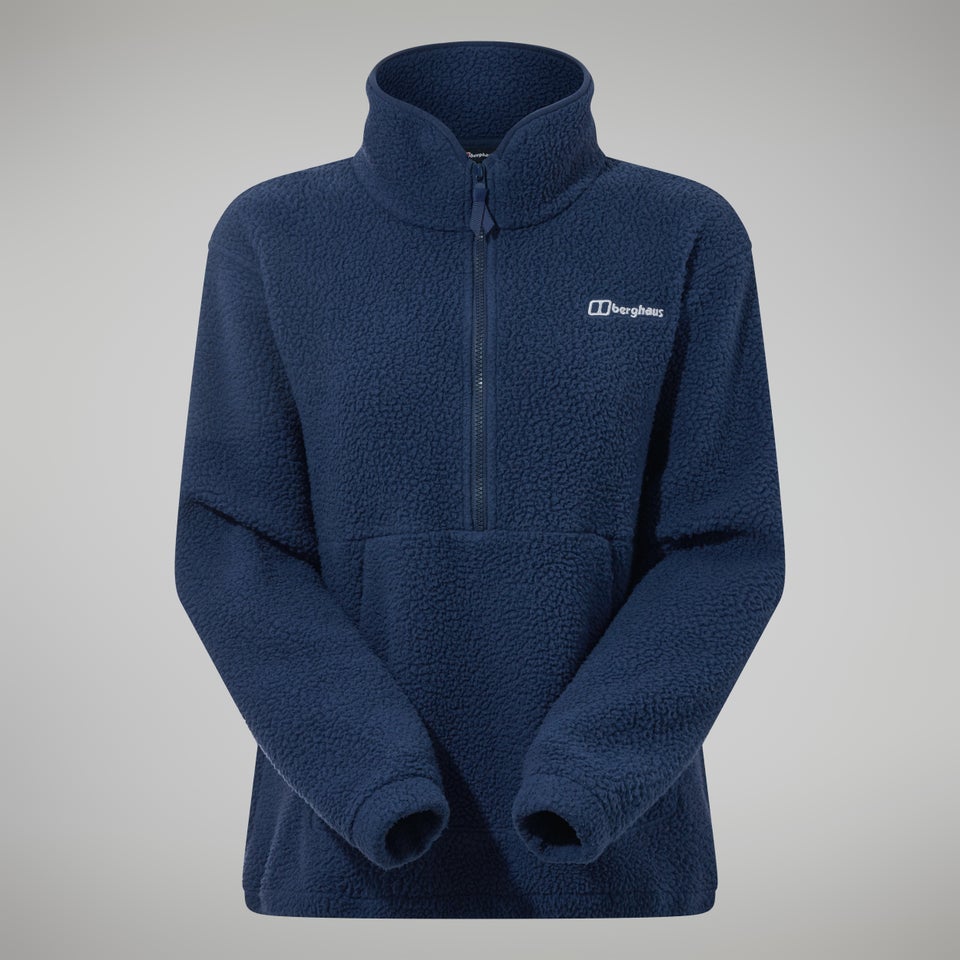 Hawksker Half Zip Fleece für Damen - Dunkelblau