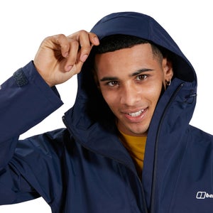 Men's Vestment Smock - Dark Blue / Brown